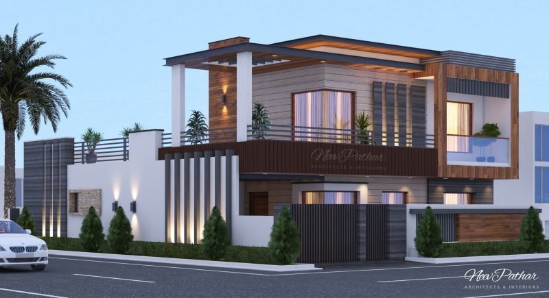 350 Square Yard House For Mrs. Raman — House Design by Neev Pathar