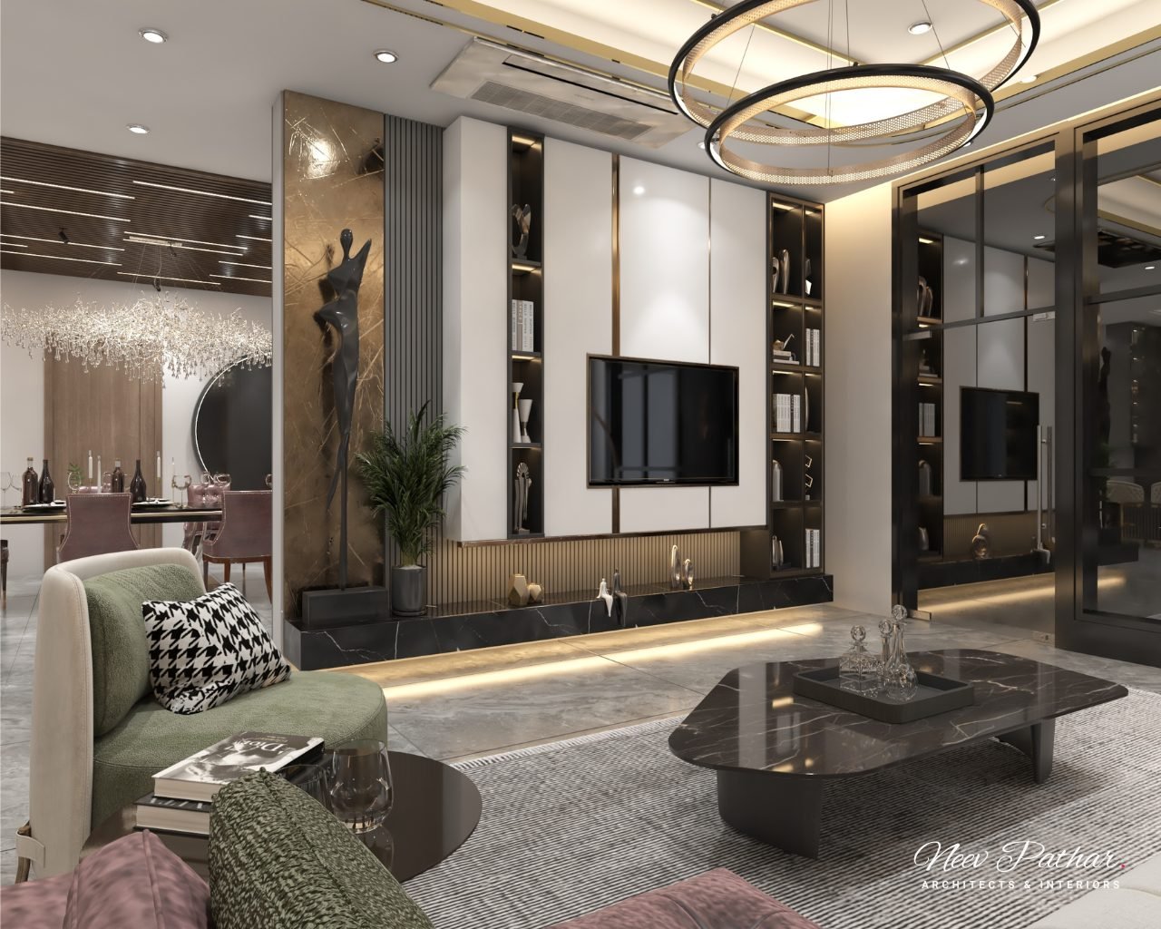Living Area Design — Living Room by Neev Pathar