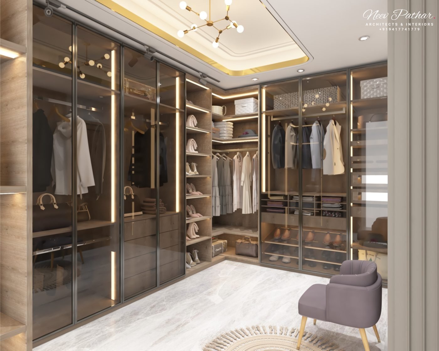 Walk in Wardrobe Design — Wardrobe by Neev Pathar